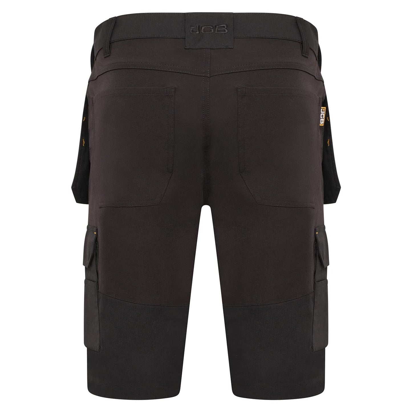 JCB - Trade Hybrid 4-Way Stretch Work Shorts - Mens Shorts Work Trousers - Cargo Shorts Men - Multiple Pockets - Holster Pockets - Black - Size: 34W