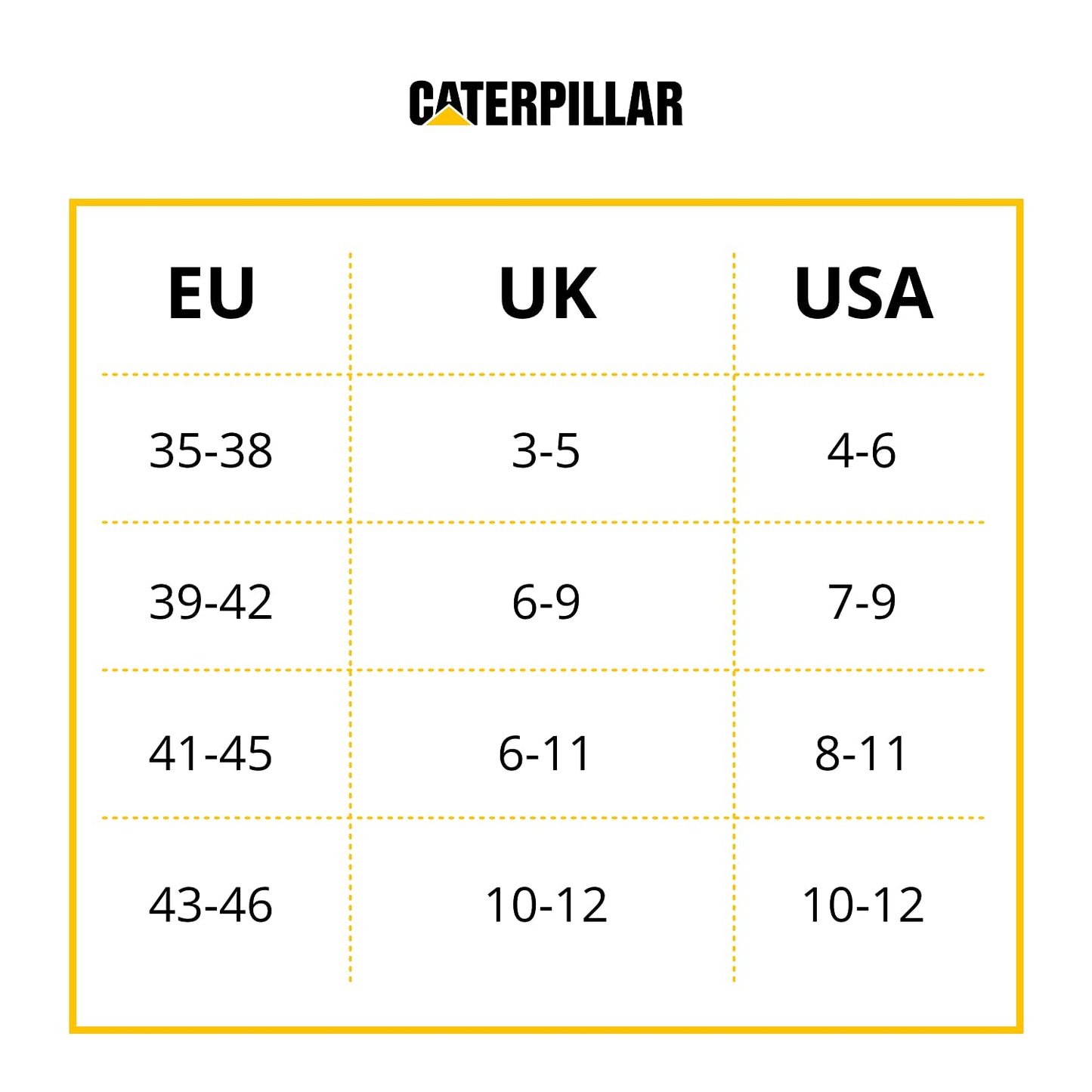 Caterpillar Quarter Socks 6 Pairs Men's Work Socks, Height Above the Ankle, Reinforced Toe and Heel, Cotton