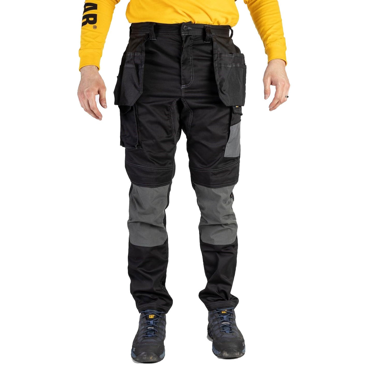 Caterpillar CAT Workwear Mens Essentials Stretch Knee Pocket Trousers