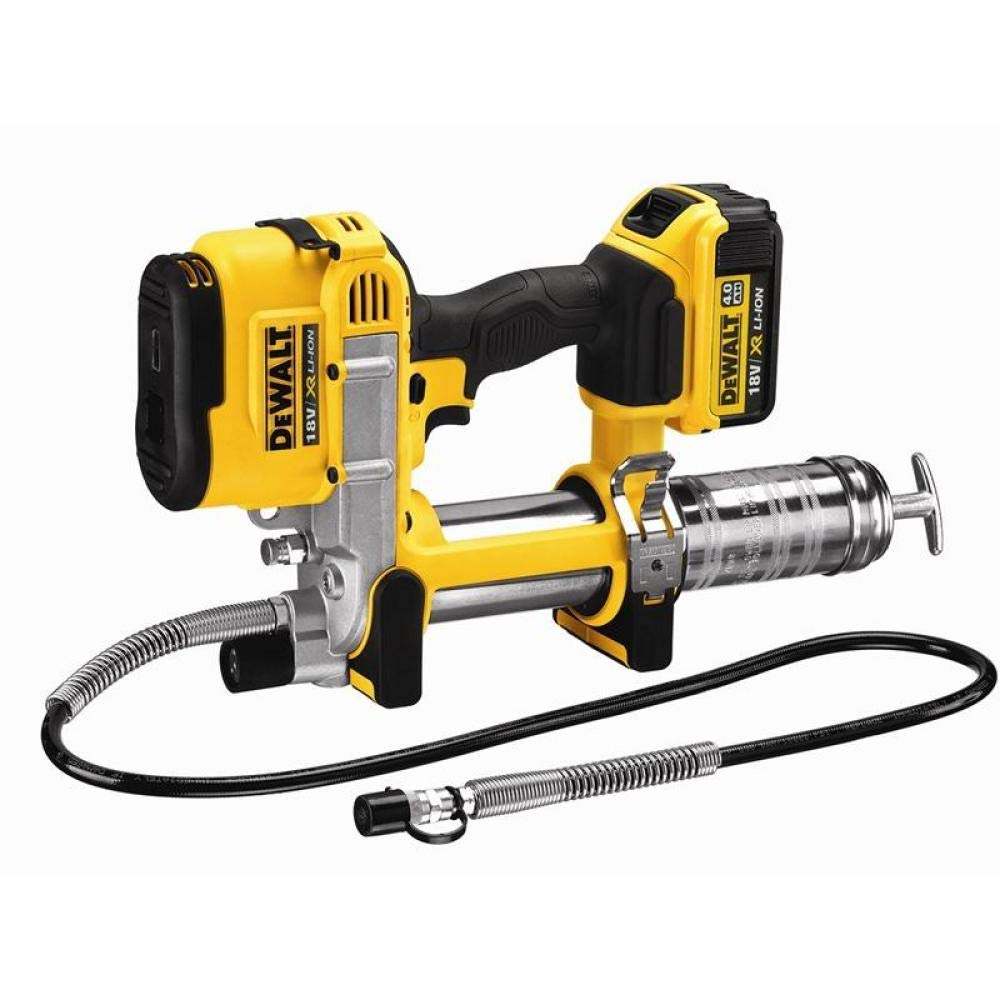 DEWALT DCGG571M1-GB DCGG571M1 18V XR Cordless li-ion Grease Gun (1 x 4Ah Battery), Multi