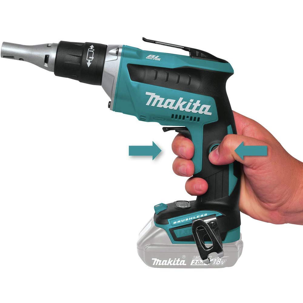 Makita XSF04Z 18V LXT Lithium-Ion Brushless Cordless 2, 500 RPM Drywall Screwdriver, Tool Only