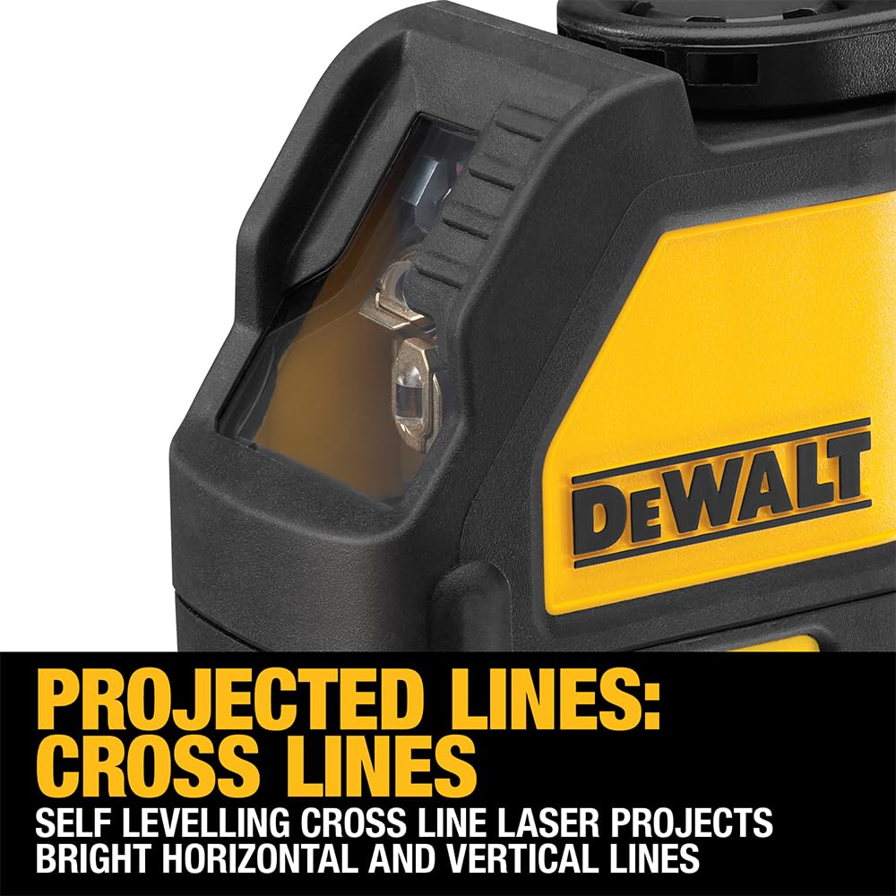 DEWALT DW088CG-XJ 2-Way Self Levelling Cross Line Green Beam Laser with Carry Case