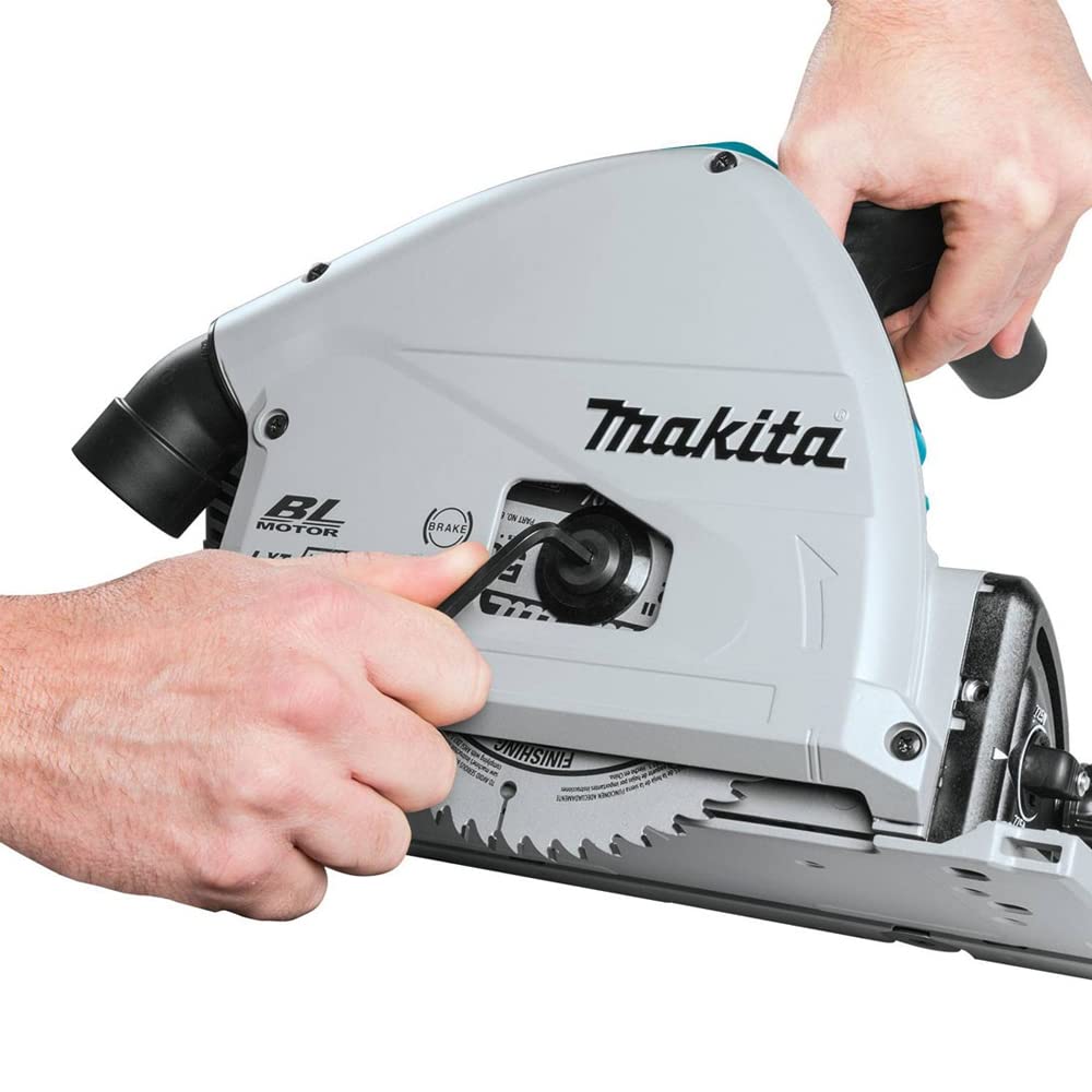 Makita DSP600ZJ Twin 18V Brushless Plunge Saw with MAKPAC Case + 1.5M Guide Rail - Makita Plunge Saw, Cordless Plunge Saw, Makita Drill, Power Tools Combo Kits