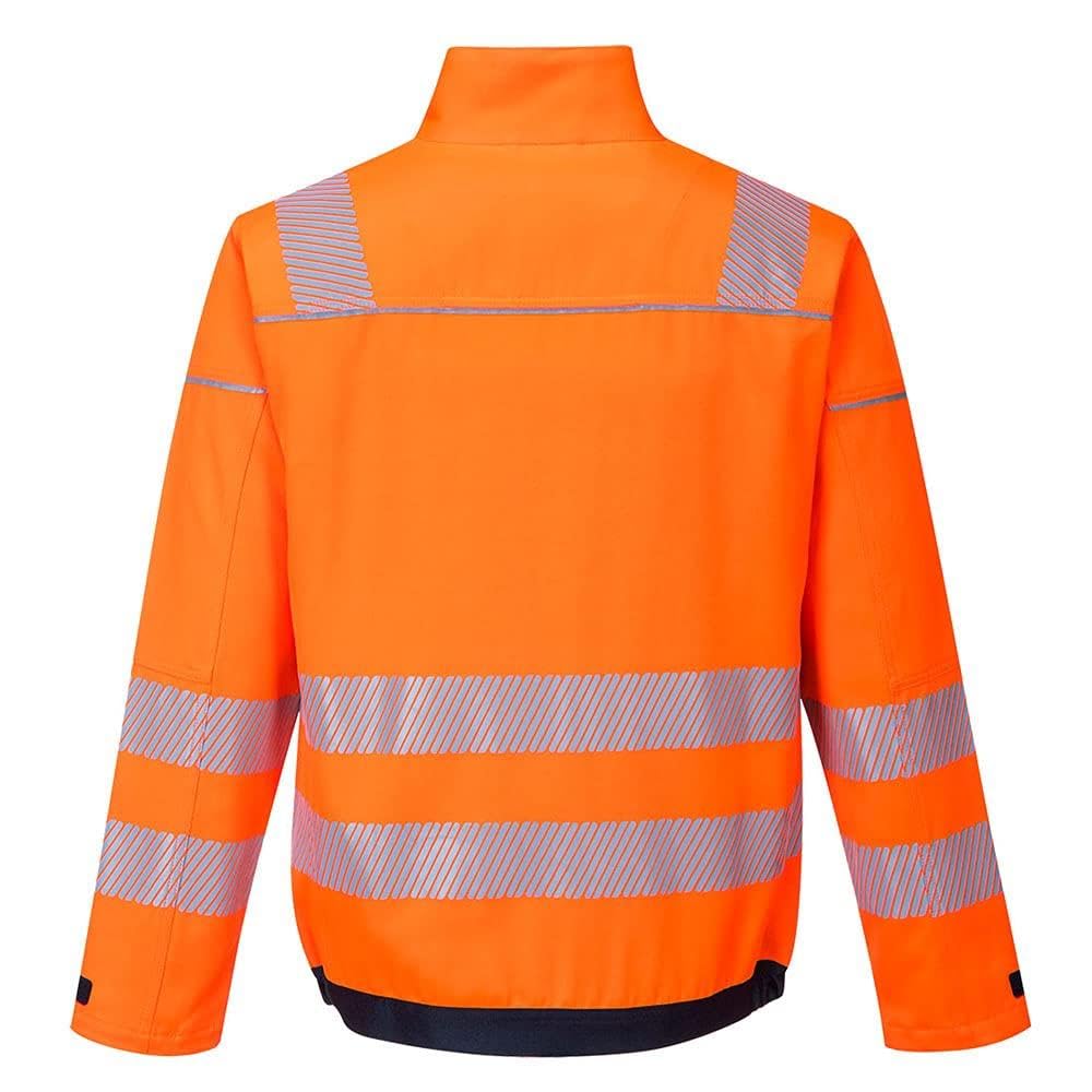 Portwest PW3 Hi-Vis Work Jacket, Size: XL, Colour: Orange/Navy, T500ONRXL