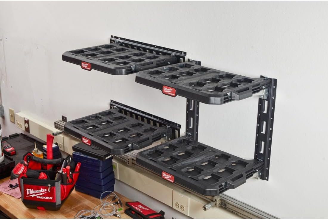 Milwaukee For PACKOUT rail system for wall mounting, PACKOUT rails, 50 cm (1)