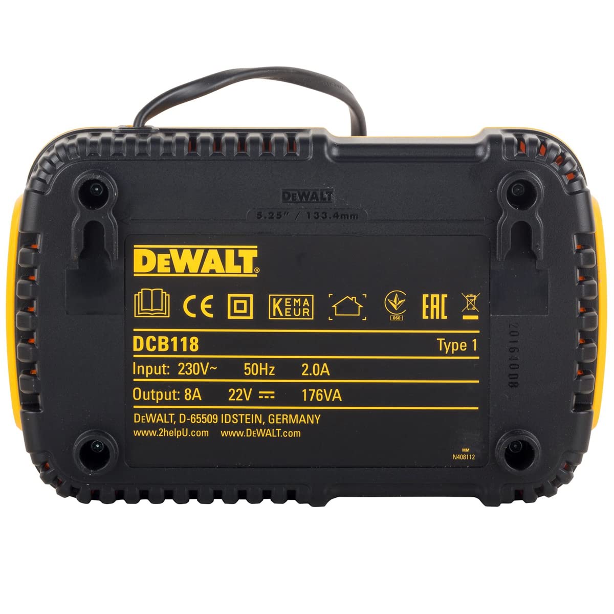 Dewalt DCB547 18v / 54v XR Flexvolt 9.0Ah Battery with DCB118 Fast Charger