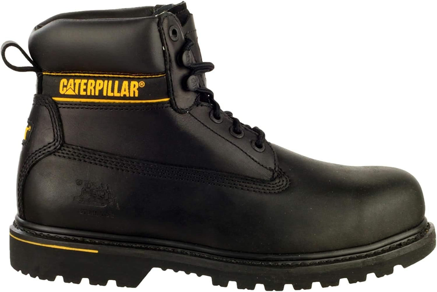 Caterpillar CAT Holton SB Unisex Leather Boots Black - 15 UK