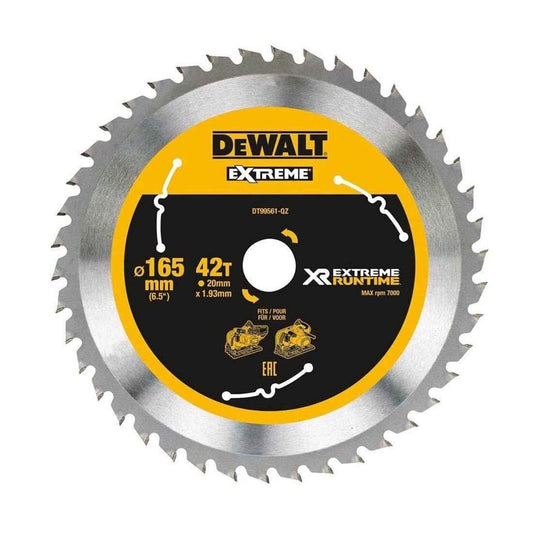 Dewalt DT99565-QZ DT99565-QZ-Hojas para Sierra Circular Estacionaria XR Extreme RUNTIME 210mm x 30mm 24D, Black/Yellow