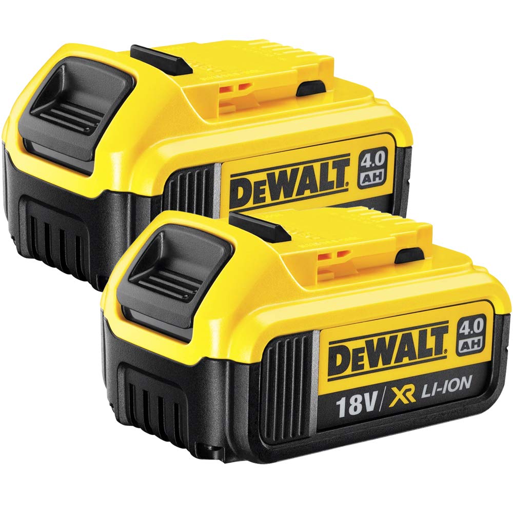 DeWalt Genuine DCB182X2 18V XR Li-ion 2 x 4.0Ah Batteries (Pack of 2)