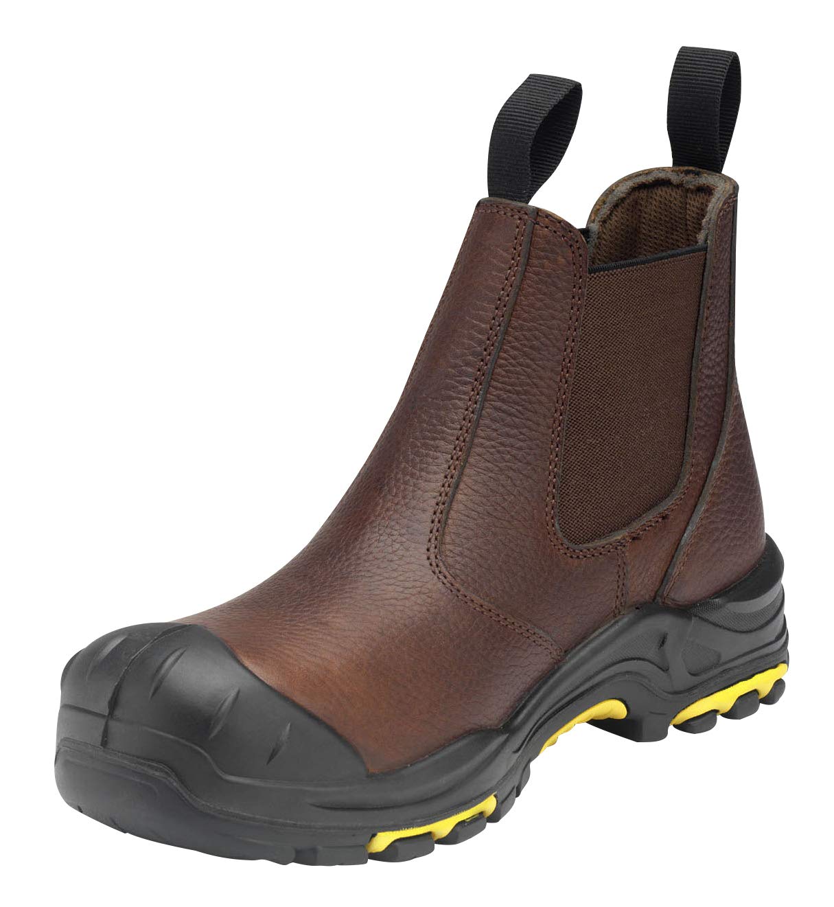 JCB - Men's Dealer T Chelsea Boot - Classic Chelsea Style - Durable & Stylish - for Casual or Workwear - Brown - Size 10 UK, 44 EU