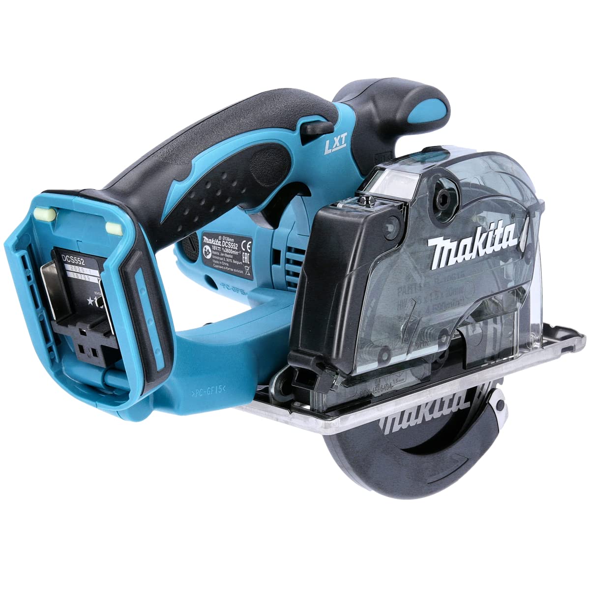 Makita DCS552Z 18V Li-Ion LXT 136mm Metal Saw - Batteries and Charger Not Included & DTM51Z Multi-Tool, 18 V,Blue