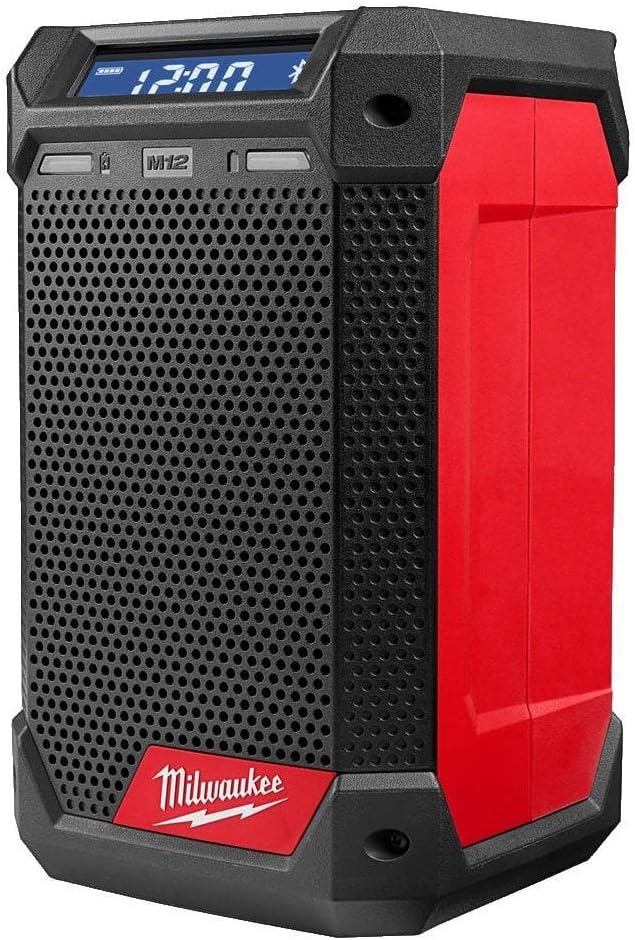 Milwaukee M12RCDAB+0 12v Cordless Dab Radio Charger Unit Only, Black