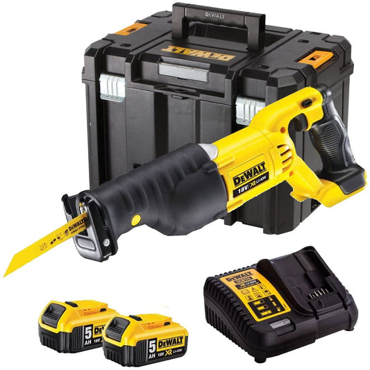 DeWalt DCS380N 18V Reciprocating Saw with 2 x 5.0Ah Batteries & Charger in DWST1-71195 Case