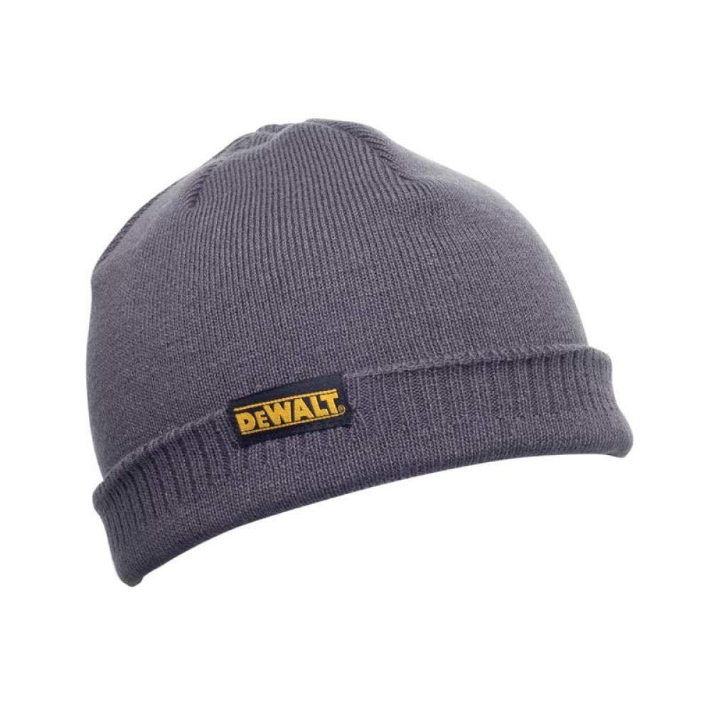 DEWALT Men's Force Slim Fit Gilet, Black, Large & Knitted Beanie Hat - Grey