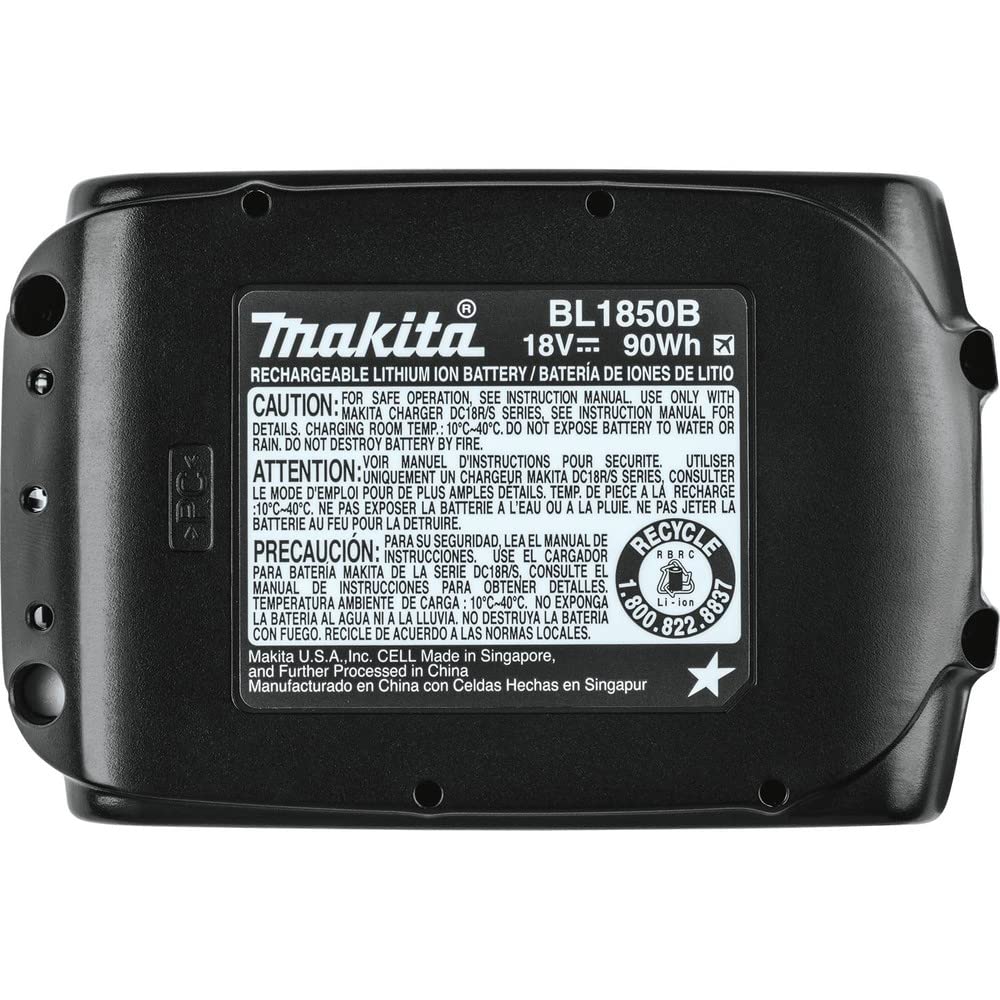 Makita BL1850B 18V LXT Lithium-Ion 5.0Ah Battery Twin Pack, Black