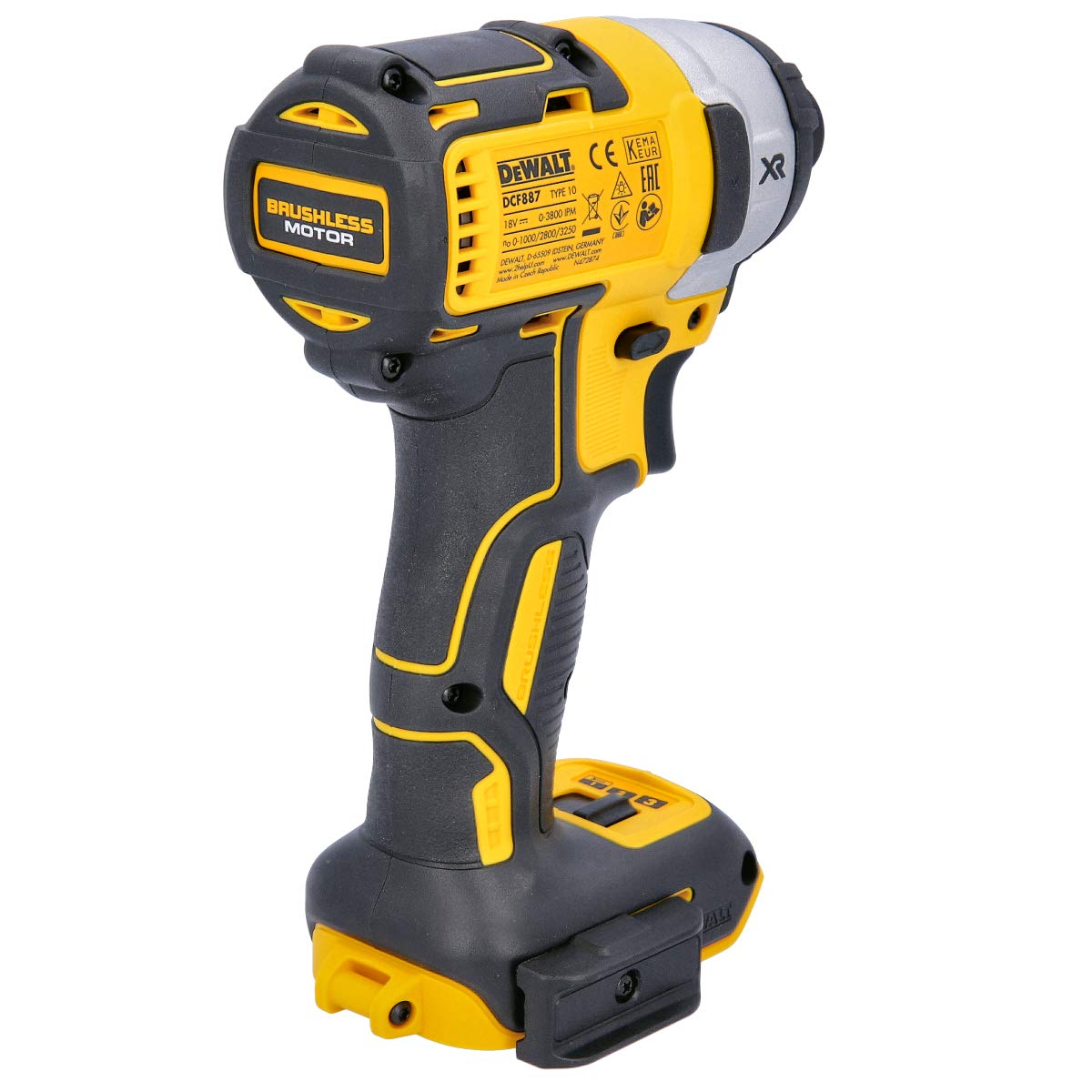 Dewalt DCF887N 18V XR Cordless 3 Speed Brushless Impact Driver Body with Tstak Case