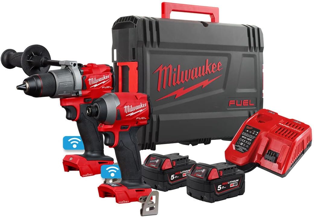 Milwaukee M18 ONEPP2A2-502X Fuel Next Gen ONE-Key Twin Pack 18V 2 x 5.0Ah Li-ion M18ONEPP2A2-502X