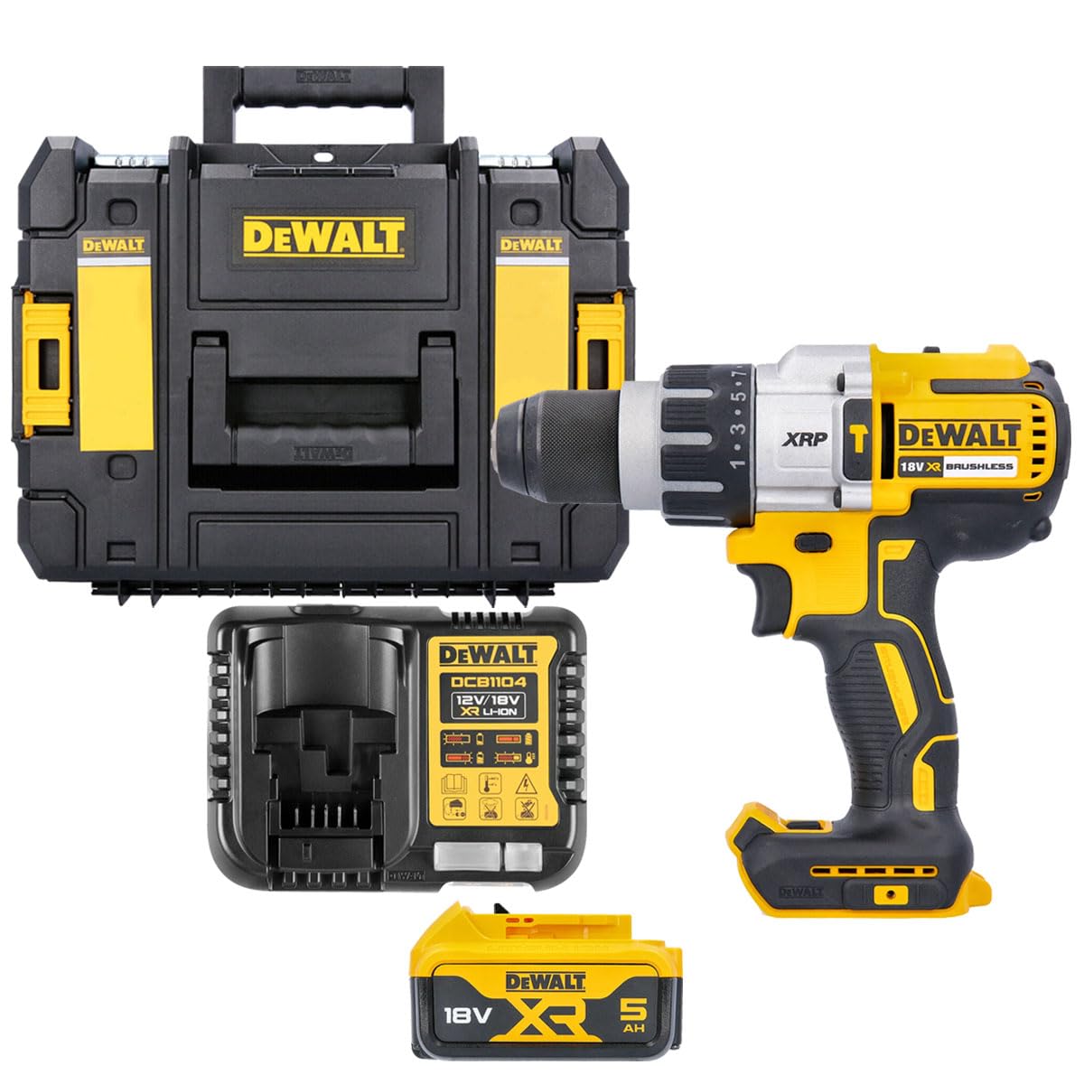 Dewalt DCD996N 18V Brushless Combi Hammer with 1 x 5.0Ah Battery & Charger in Case