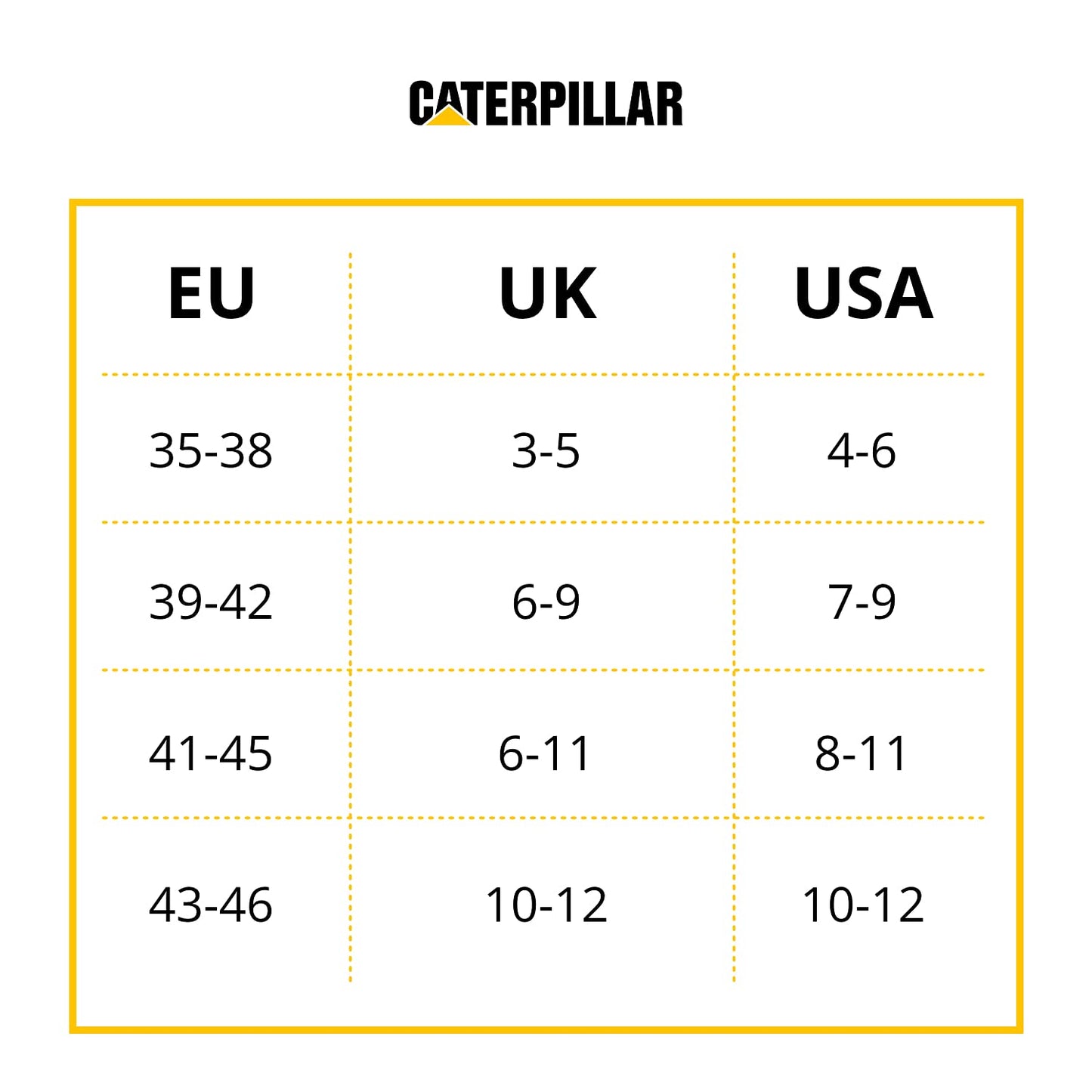 Caterpillar Performance Socks 5 pairs of men's socks, excellent quality cotton yarn, terry insole and instep, reinforced toe and heel