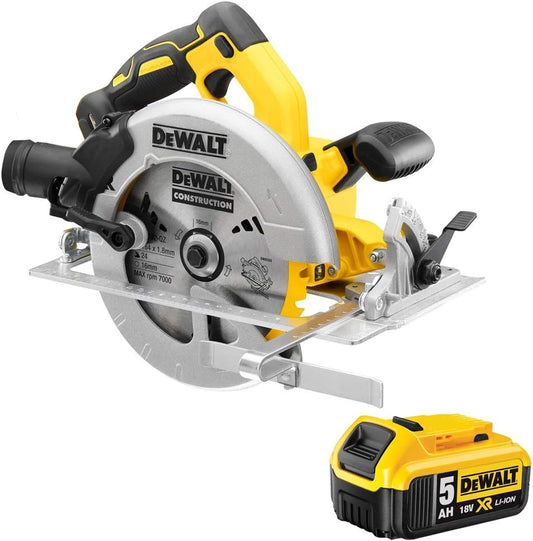 DeWalt DCS570N 18V 184mm Brushless Circular Saw with 1 x 5.0Ah Battery