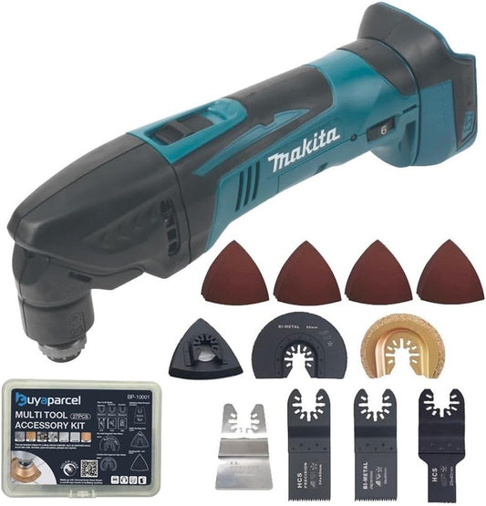 Makita DTM50Z 18v LXT Li-Ion Cordless Multi Tool Bare Unit + 27pc Accessory Set