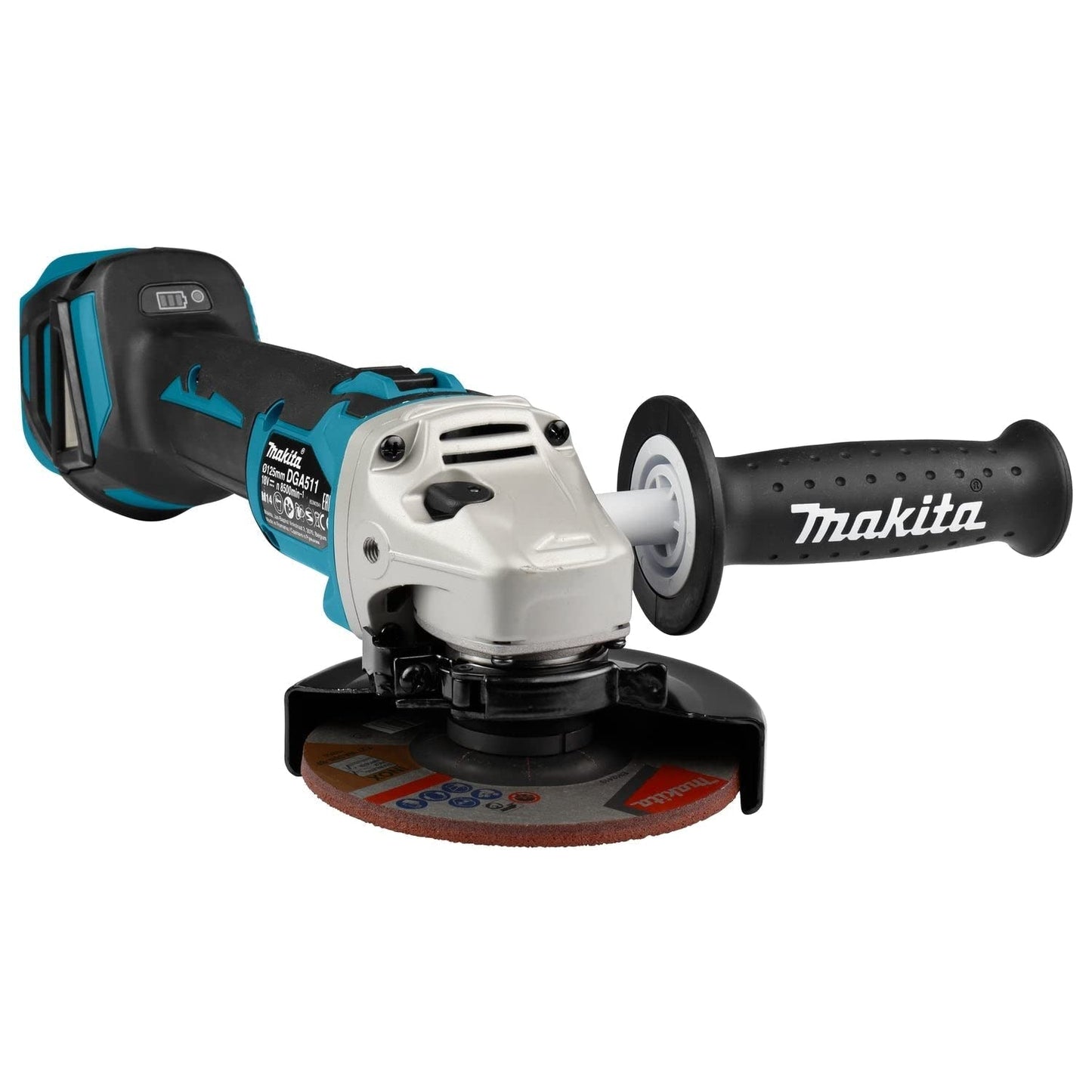 Makita DGA511ZJ Cordless Angle Grinder Metal Tool 18 V LXT Diameter 125 mm