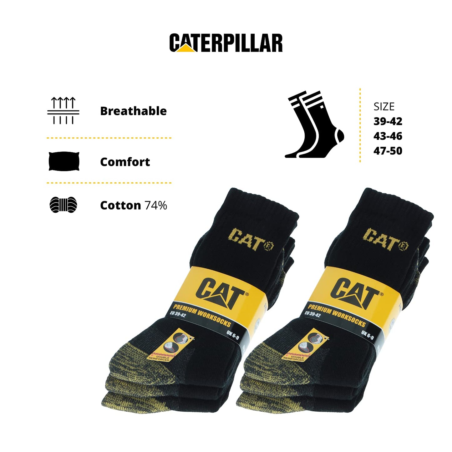 Caterpillar Men's Premium work socks