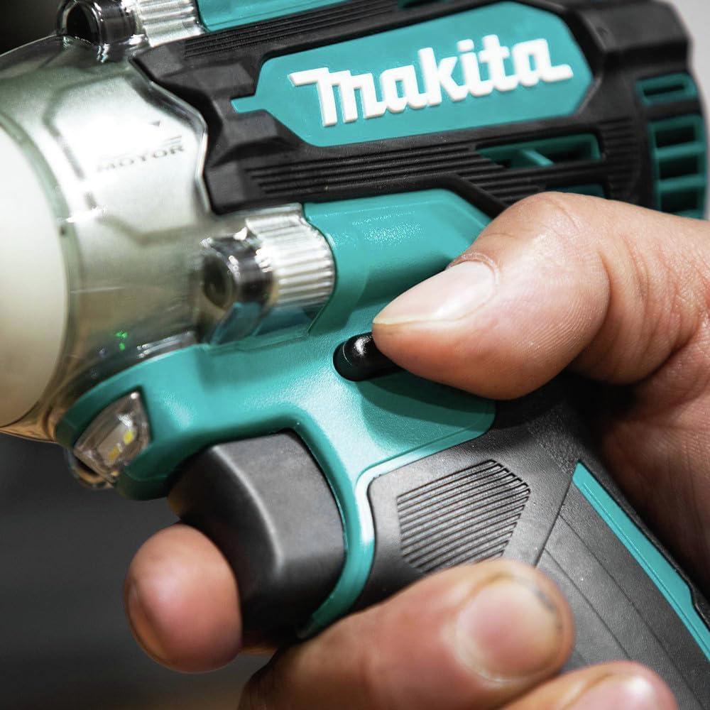 Makita XWT16Z 18V LXT® Lithium-Ion Brushless Cordless 4-Speed 3/8" Sq. Drive Impact Wrench w/Friction Ring Anvil, Tool Only