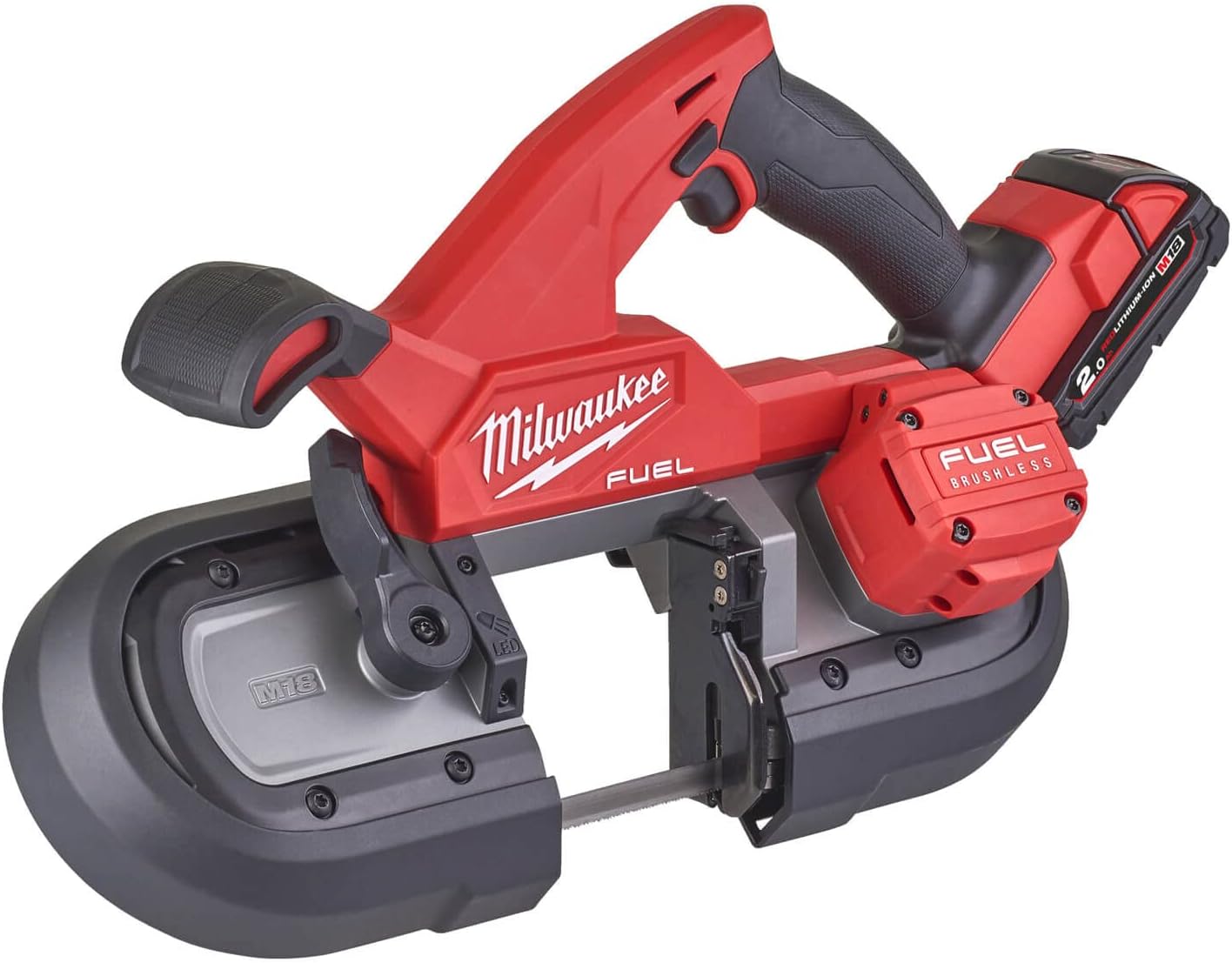 Milwaukee M18 FBS85 Fuel 18v Cordless Brushless Bandsaw 2 x 2ah Li-ion