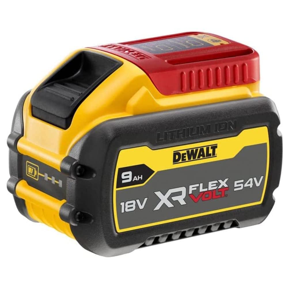 DEWALT DCB547 18v / 54v XR FLEXVOLT 9.0ah Battery DCB547-XJ-Twin Pack, 18 V, Yellow, Pack of 2