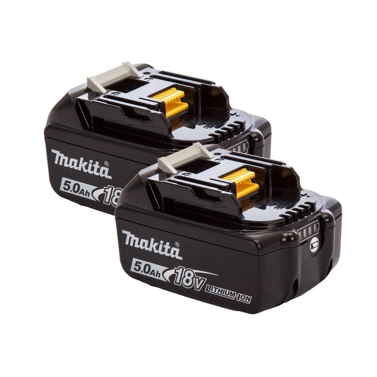 Makita Genuine BL1850B 18V 5.0Ah Battery Twin Pack for Makita DHP481Z, DHP458Z, DRT50ZJ, DSP600ZJ, DGA454Z, DJR187Z