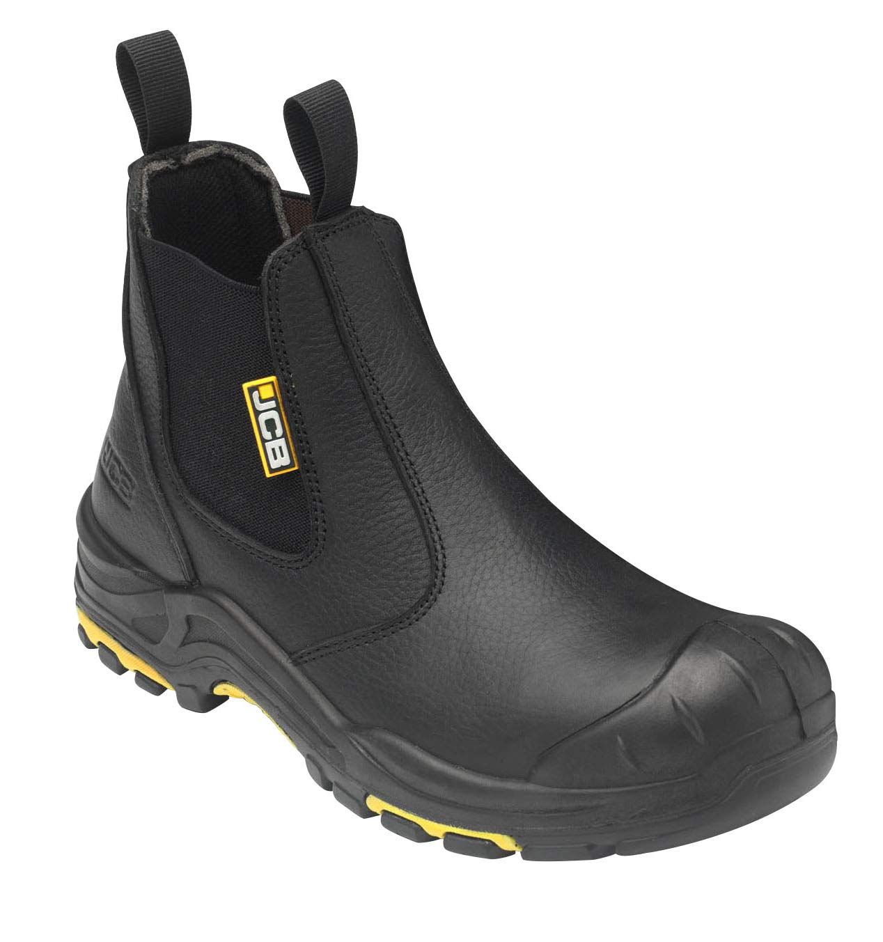 JCB - Safety Boots - Chelsea Boots for Men - Workwear Boots, Dealer Boots - Black - Size UK 6