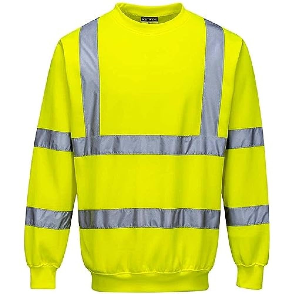 Portwest B303 Comfort Elasticated Hi-Vis Sweatshirt Orange, Medium