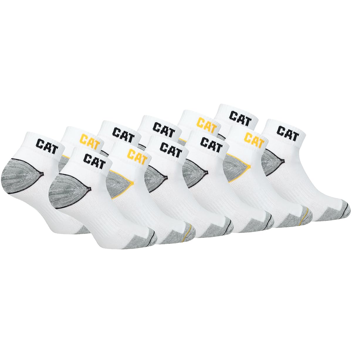 Caterpillar CAT WORK SNEAKERS 12 Pairs of Work Trainers, Work Socks, Socks, Stockings, Choice of Sizes 39-50