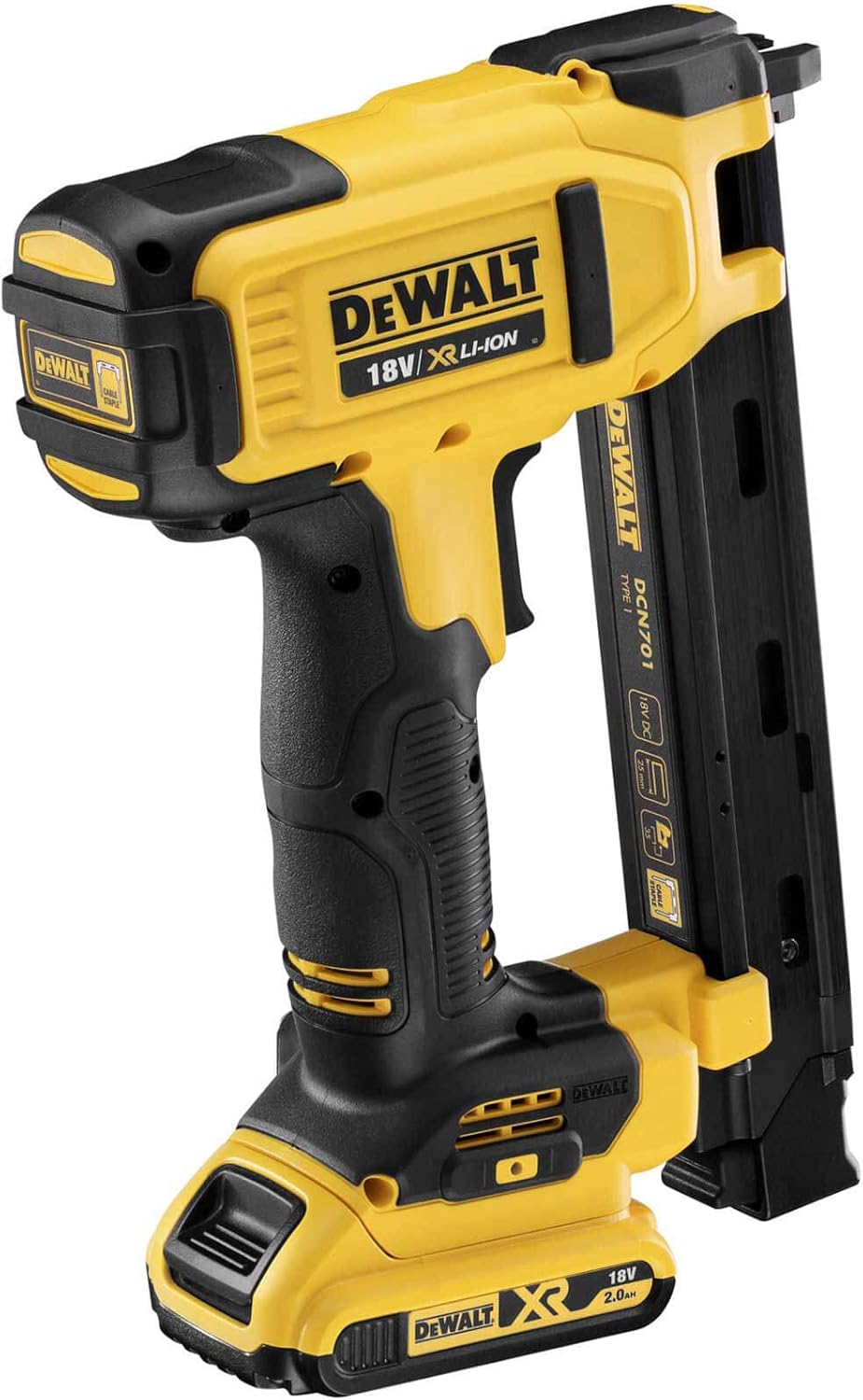 DeWalt DCN701D2 XR Electricians Stapler 18V 2 x 2.0Ah Li-ion