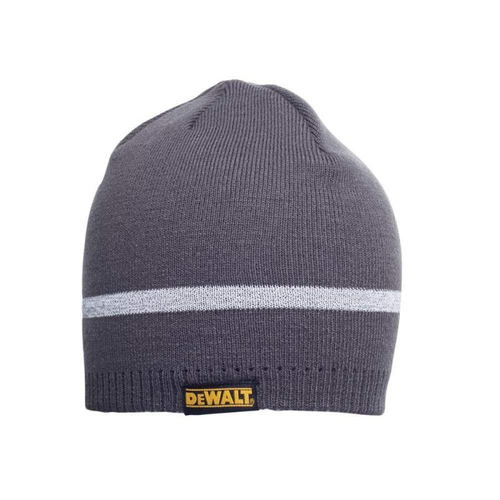 DEWALT Men's Force Slim Fit Gilet, Black, Large & Knitted Beanie Hat - Grey