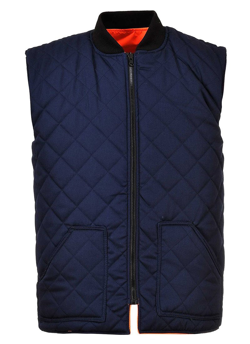 Portwest Hi-Vis Reversible Bodywarmer, Size: M, Colour: Orange, S469ORRM