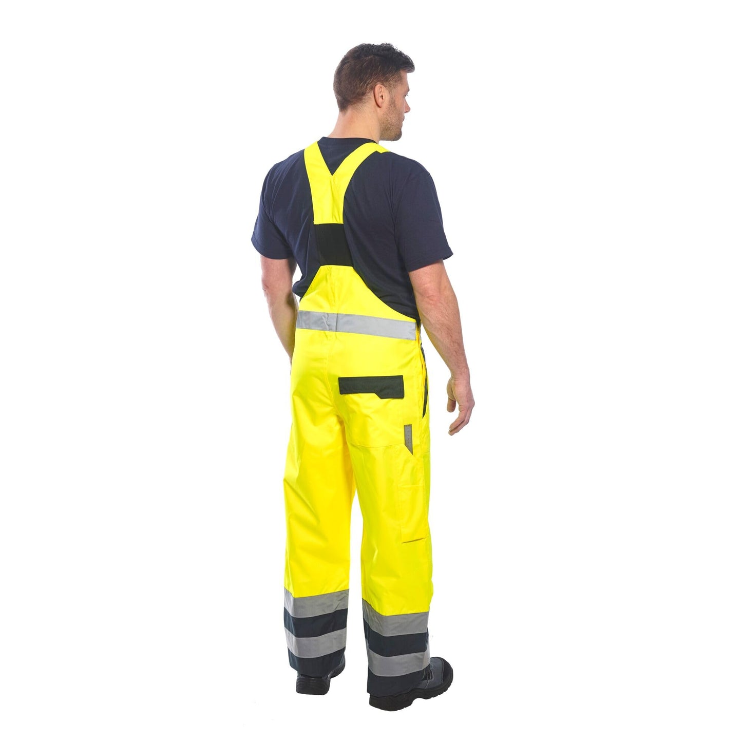 Portwest Contrast Bib And Brace - Lined, Size: S, Colour: Yellow, S489YERS