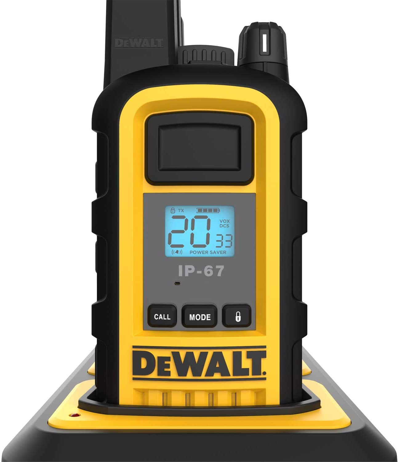 DEWALT DXPMRCH6-800 6 Port Charger for DXPMR800 Walkie Talkie Two-Way Radios - Charges 6 Walkie Talkies simultaneously