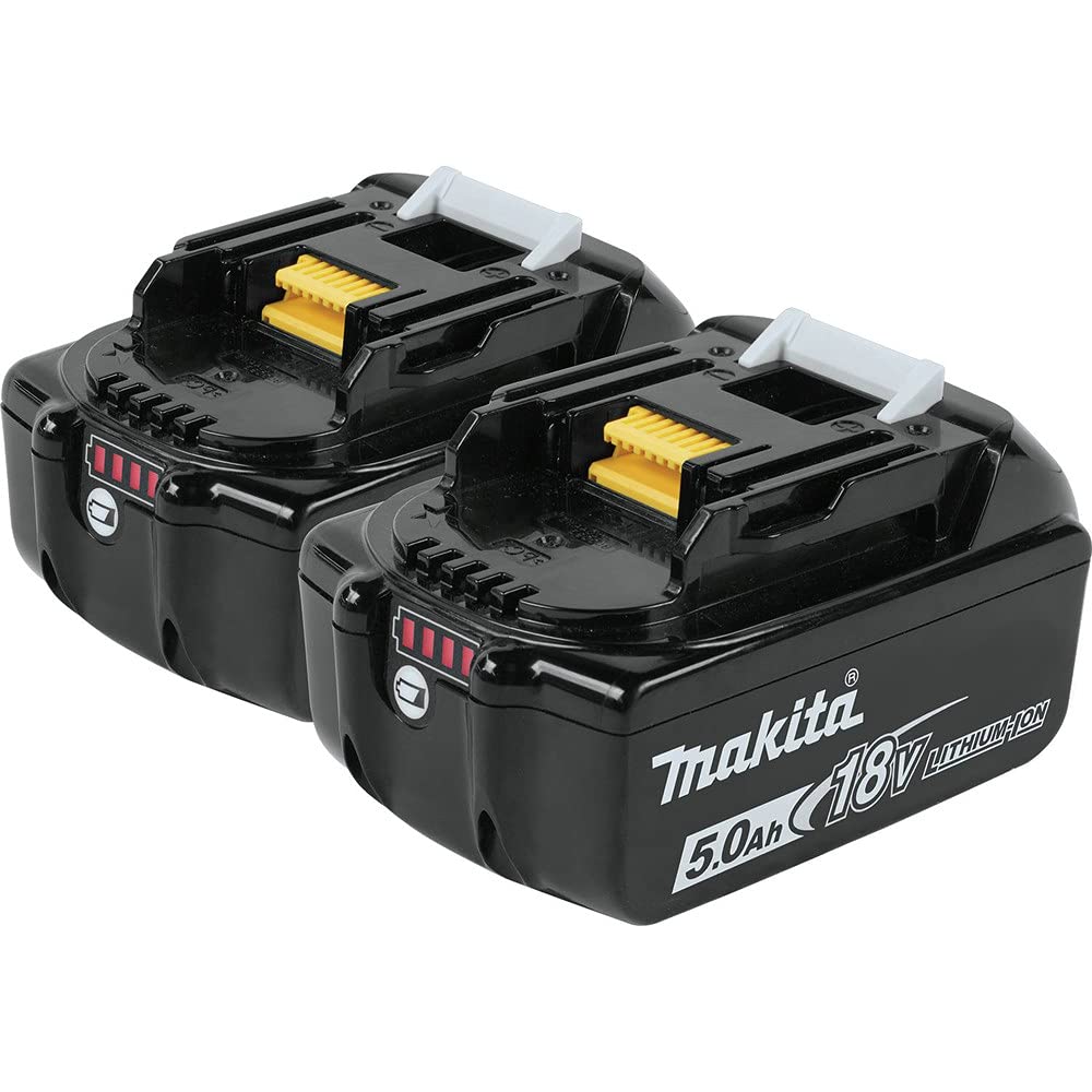 Makita BL1850B 18V LXT Lithium-Ion 5.0Ah Battery Twin Pack, Black