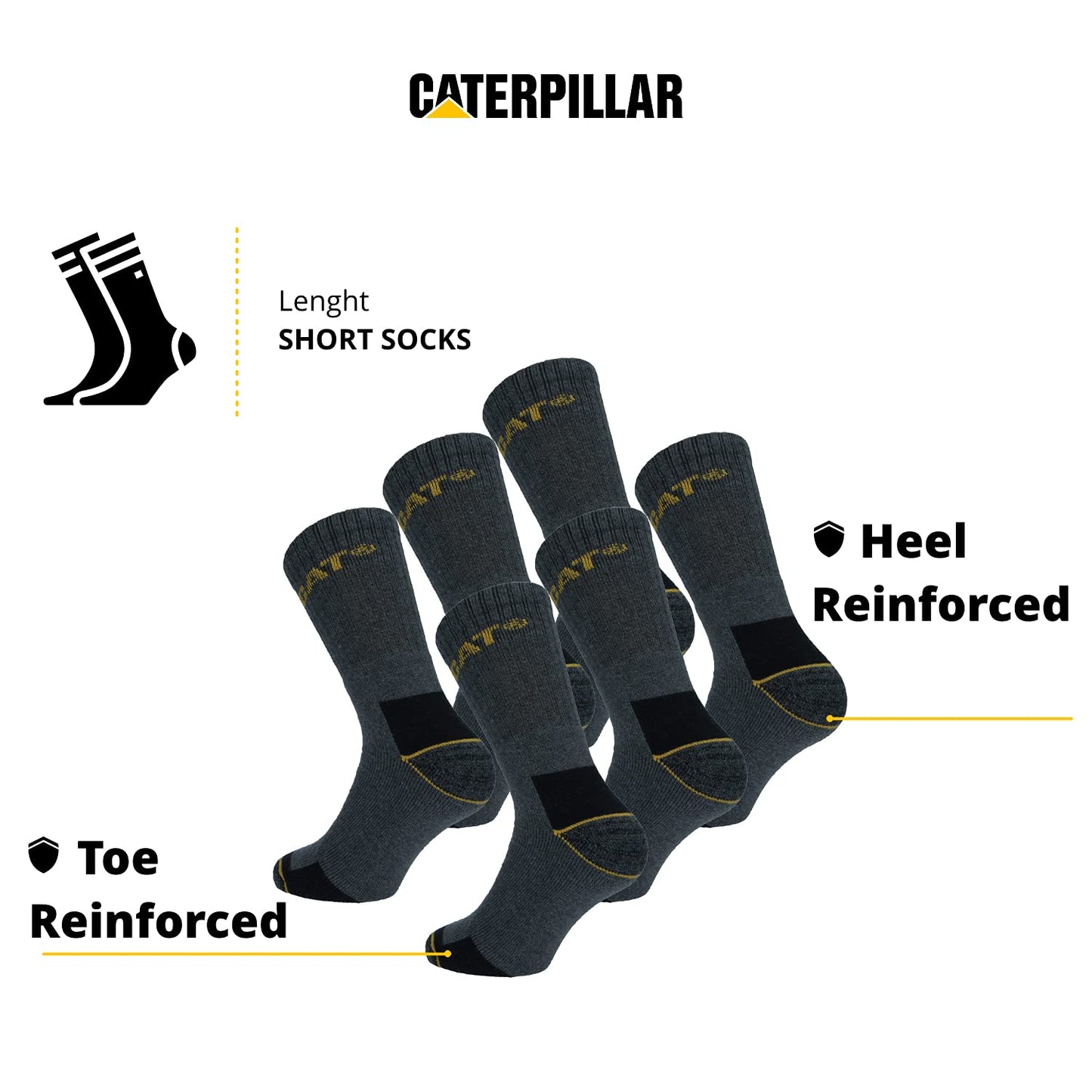 Caterpillar Men's Real Work Socks