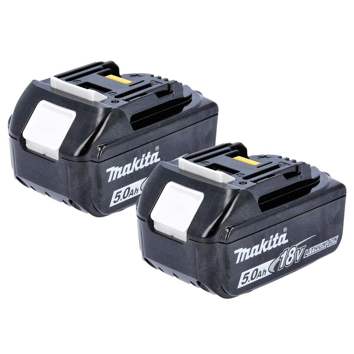 Makita Genuine BL1850B 18V 5.0Ah Battery Twin Pack for Makita DJR183Z, DJR185Z, DJV180Z, DJV181Z, DSS610Z, DSS611Z, DTD152Z, DTD154Z, DTM50Z, DTM51Z