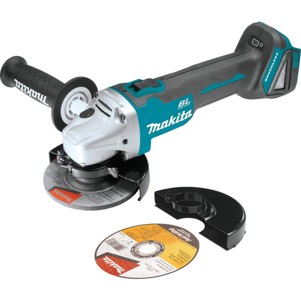 Makita XAG04Z 18V LXT Lithium-Ion Brushless Cordless 4-1/2” / 5" Cut-Off/Angle Grinder, Tool Only