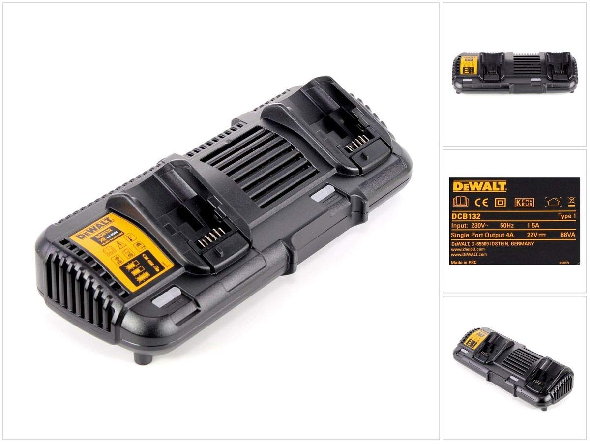 DCB132-QW - Cargador Doble XR FLEXVOLT: 54V - 18V - 14,4V - 10,8V