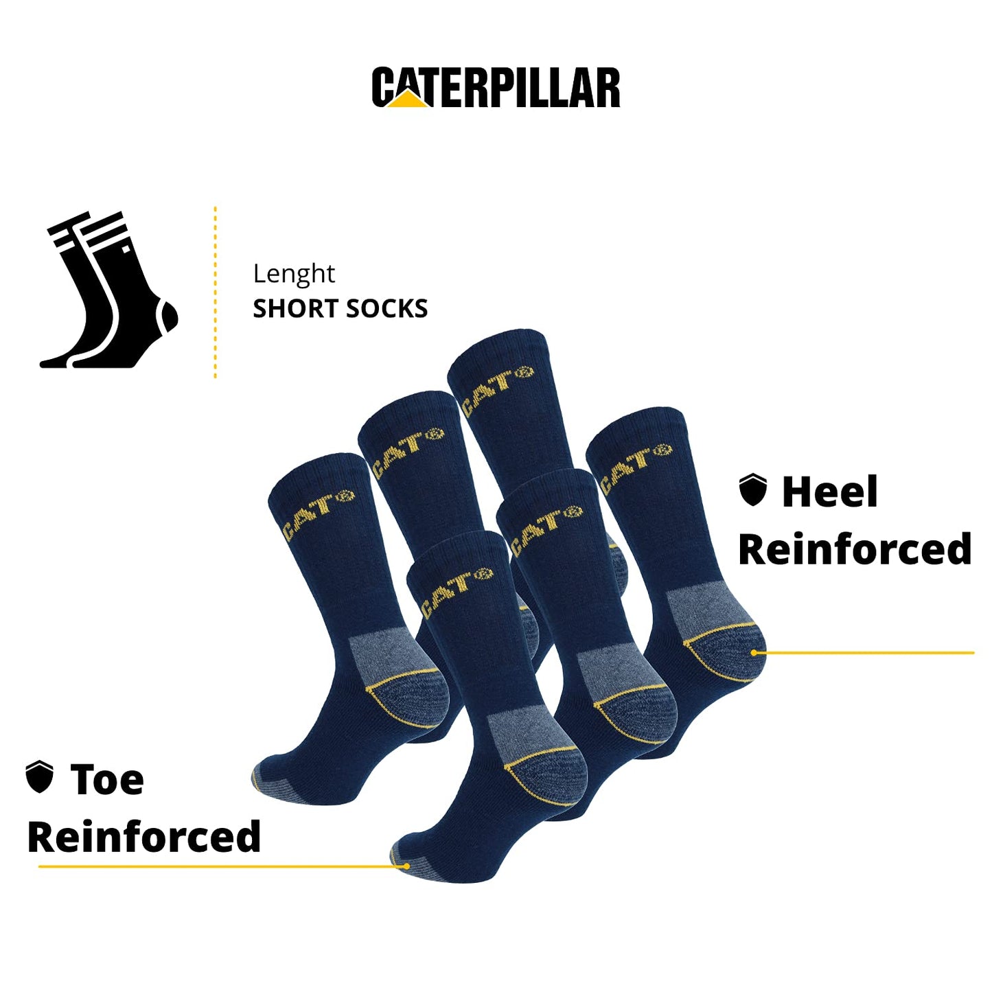 Caterpillar Men's Real Work Socks