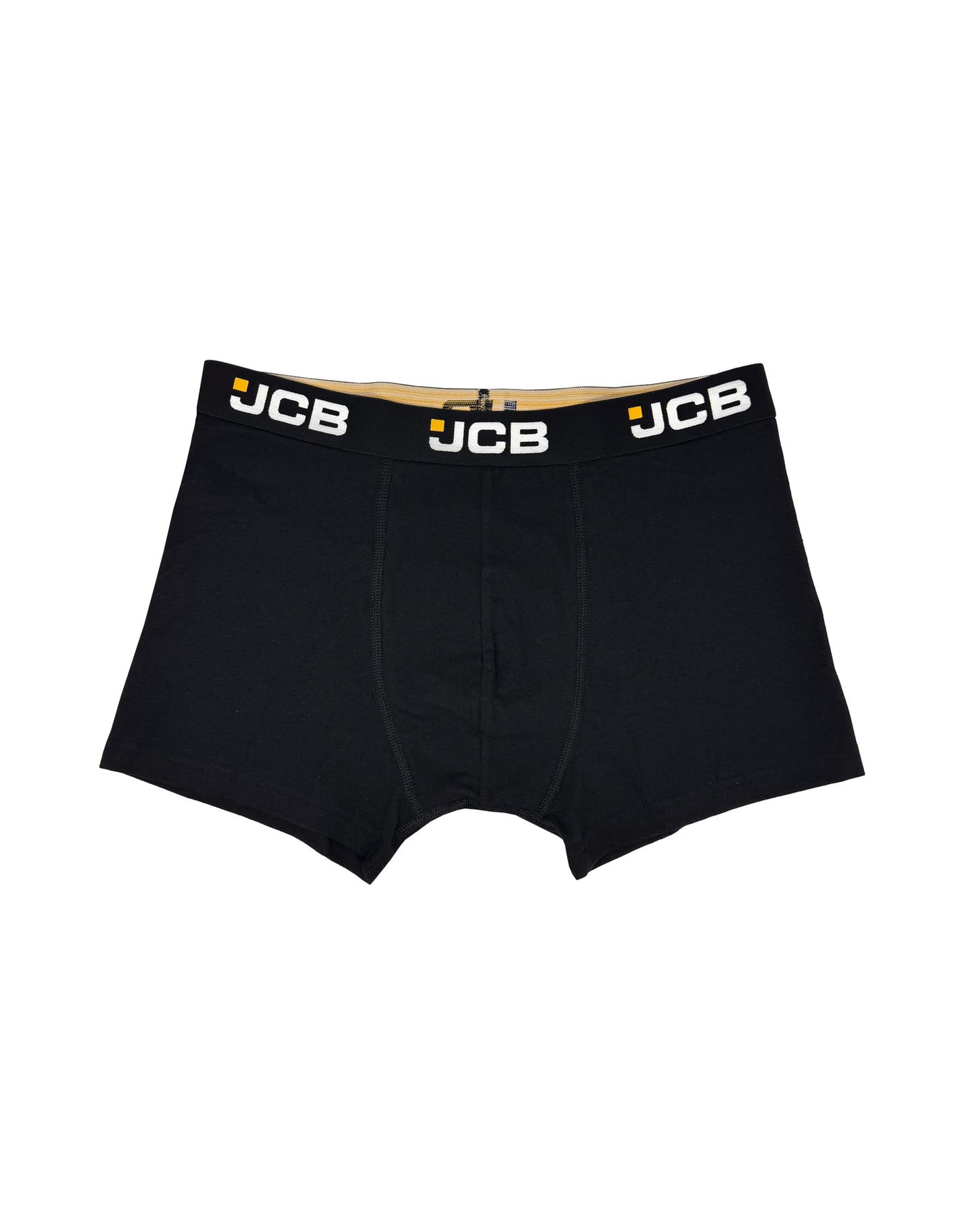 JCB Mens 2 Pack Recycled Cotton Rich Label Free Stretchy Trunks Everyday Boxer Shorts Underwear