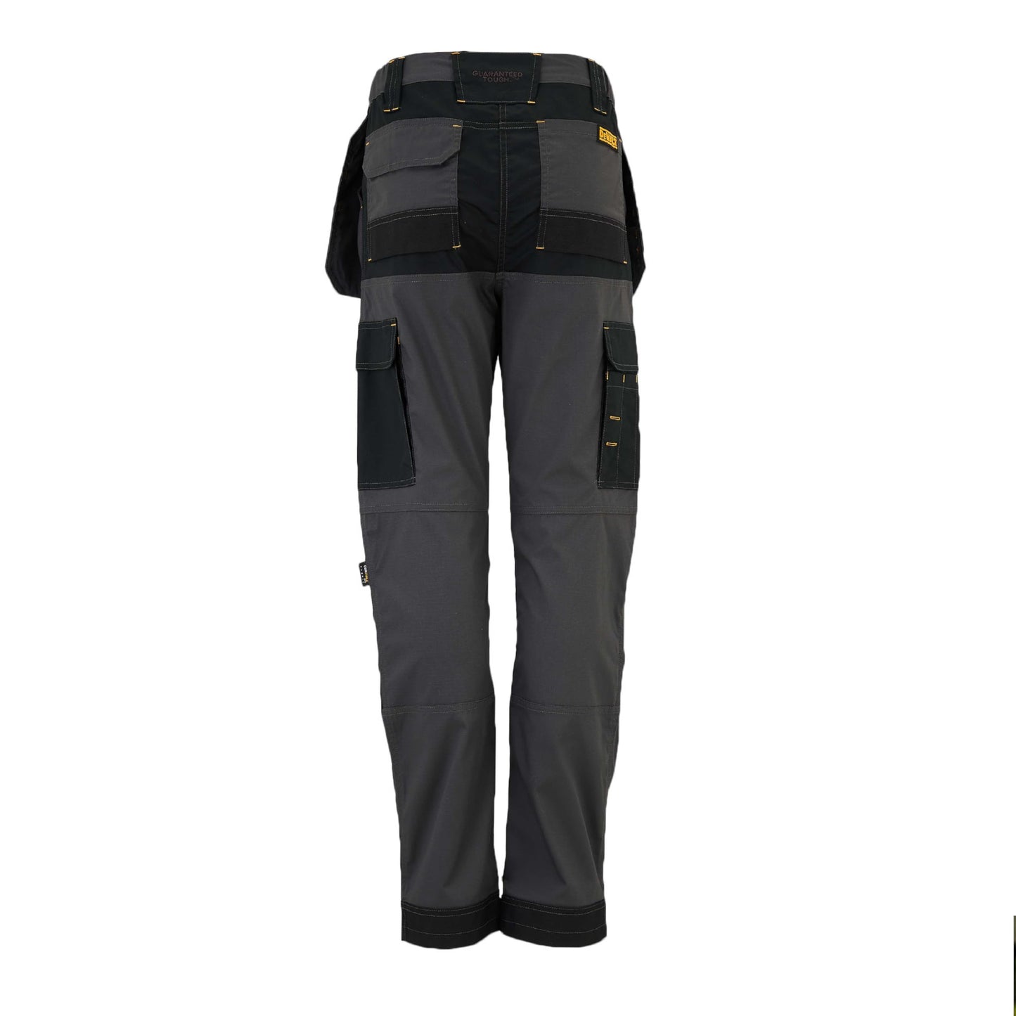 DEWALT Roseville Women's Slim Fit Work Trouser, Pro-Stretch Fabric, Holster and Cargo Pockets, Grey/Black, W12/L31