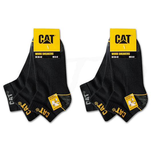 Caterpillar Cat Work Trainers 6 Pairs of Work Trainers Work Socks Stockings in Sizes 6-16