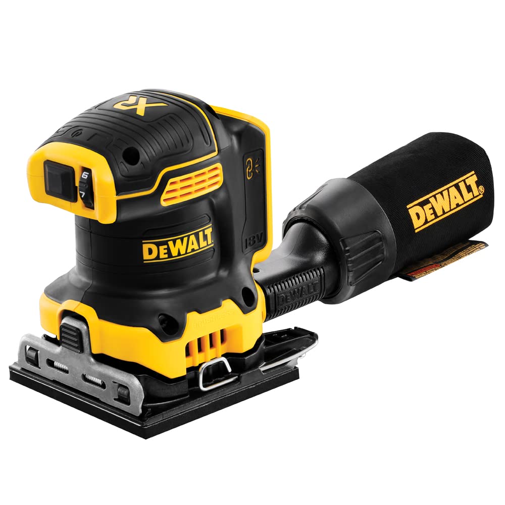 Dewalt DCW200N 18V Brushless 1/4 Sheet Palm Sander 1 x 5.0Ah Battery & Changer