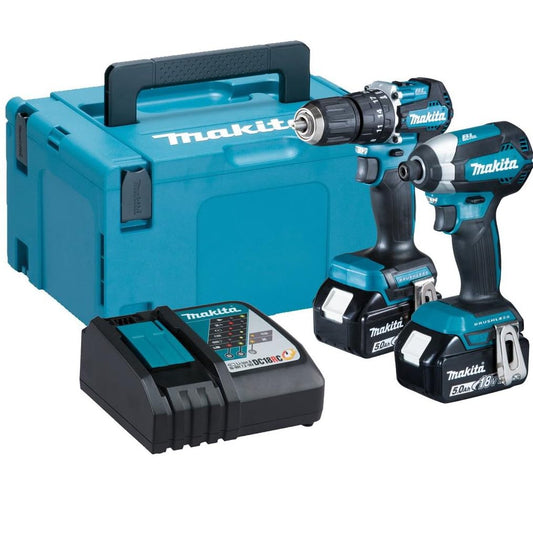 Makita DLX2460TJ 2 Piece 18V Li-ion LXT Brushless Combo Kit Supplied in a Makpac Case